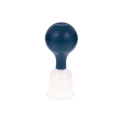 5er Set Schröpfglas aus Kunststoff mit Ball | Dunkelblau | alle Größen