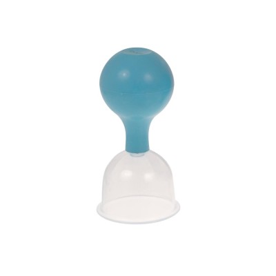 5er Set Schröpfglas aus Kunststoff mit Ball | Hellblau | alle Größen