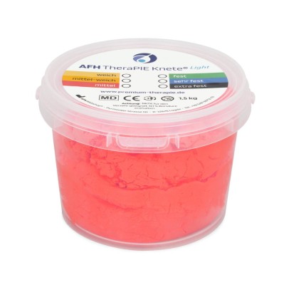 AFH TheraPIE Knete® Light | 1,5 kg | mittel = rot | Einführungspreis bis zum 29.02.2024